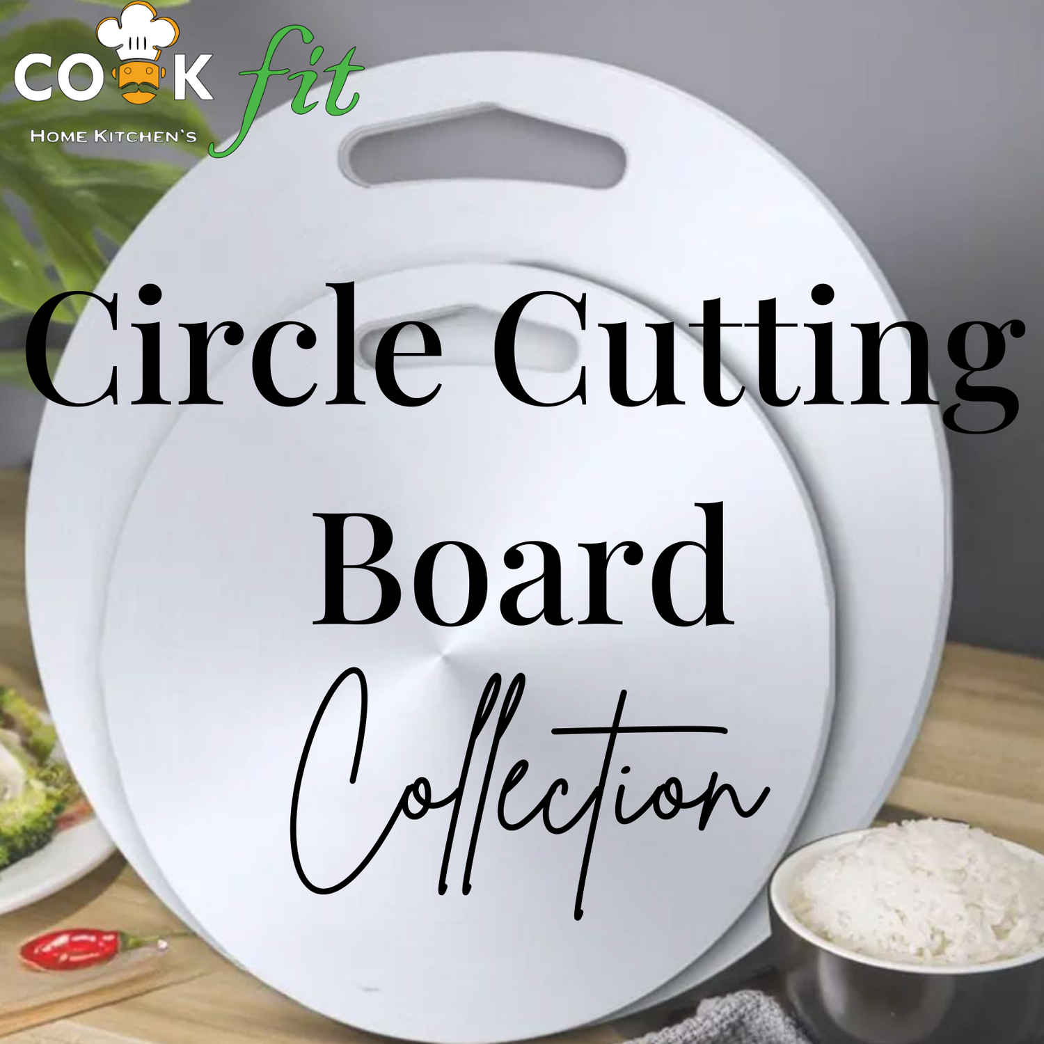 Circle Gray Cutting Board's